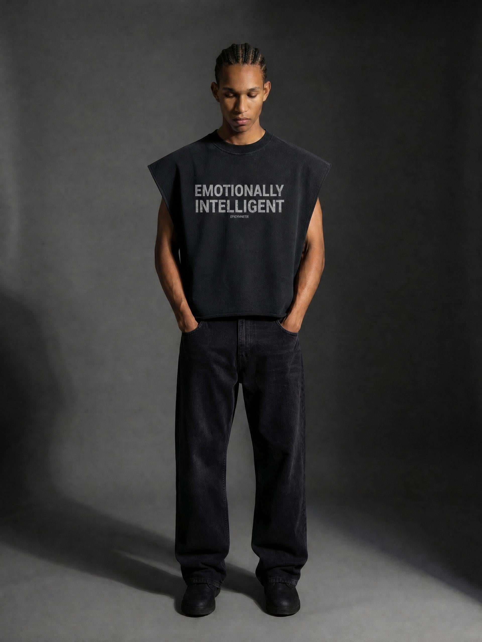Emotionally Intelligent - French Terry Boxy Tank Top