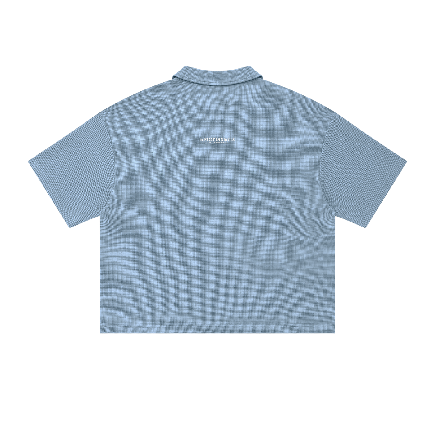 Unisex Waffle Boxy Polo Shirt