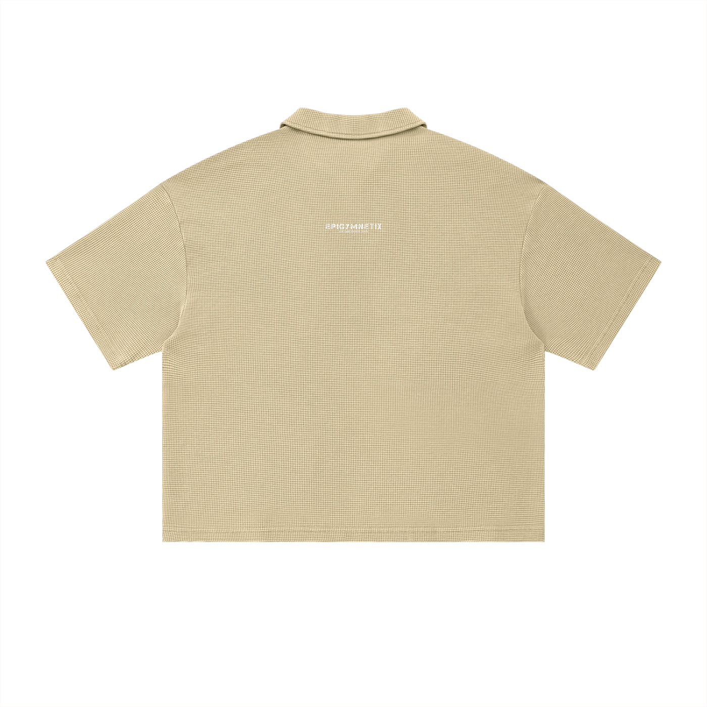 Unisex Waffle Boxy Polo Shirt