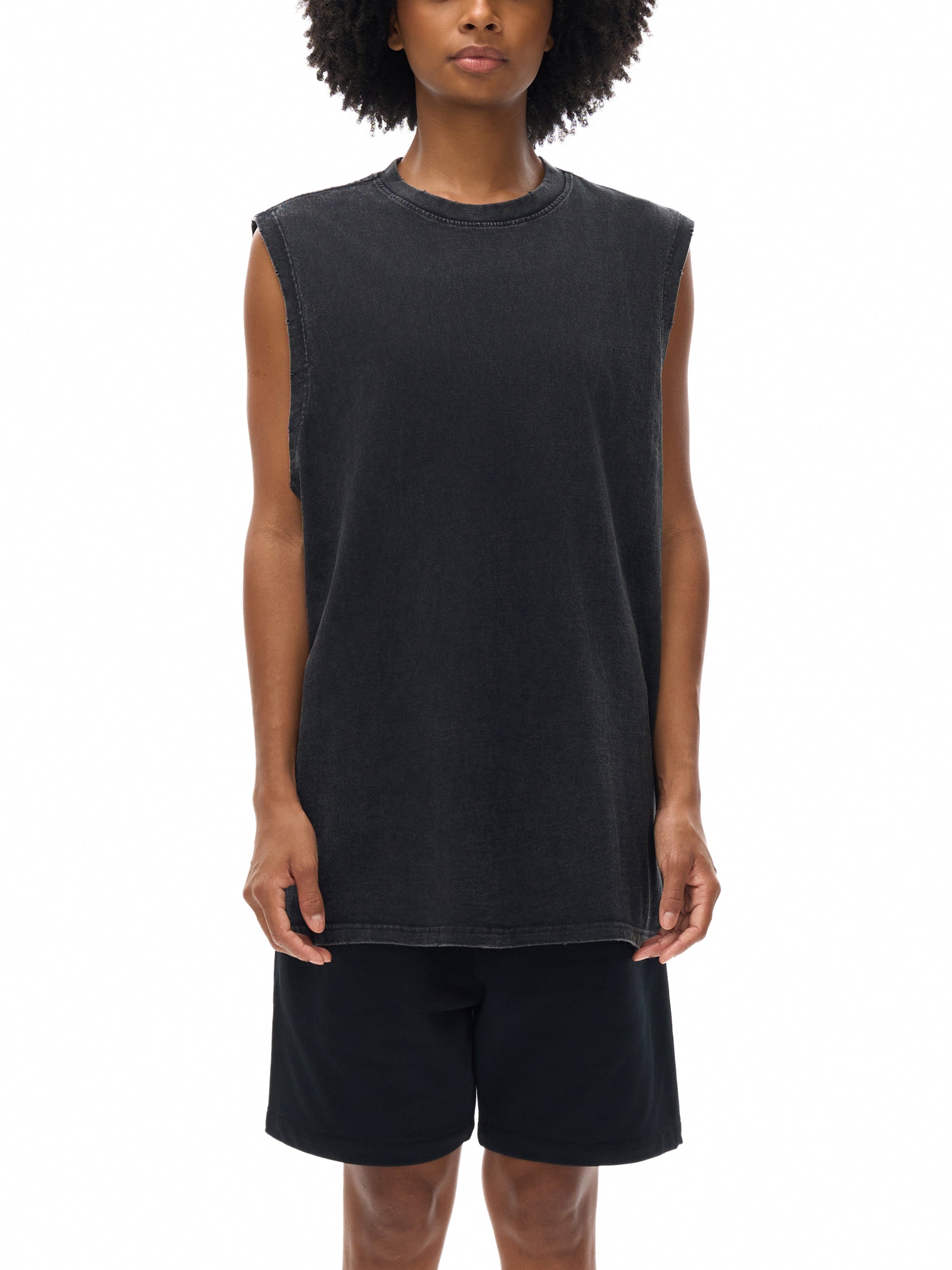 Hem tanktop,Snow washed,Tank top,Designers 