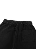 I AIN'T FIT YET - Mineral Wash Waffle Knit Shorts