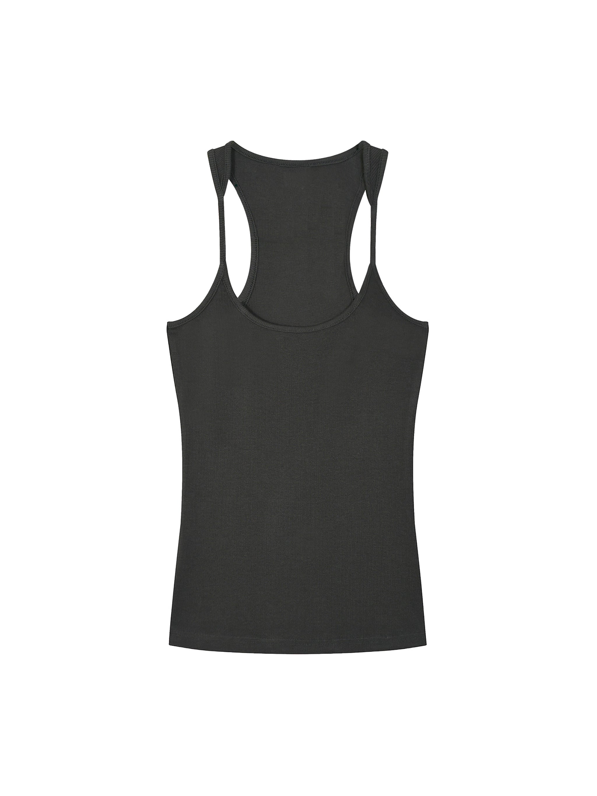 Slim Fit Ribbed Racerback Tank Top