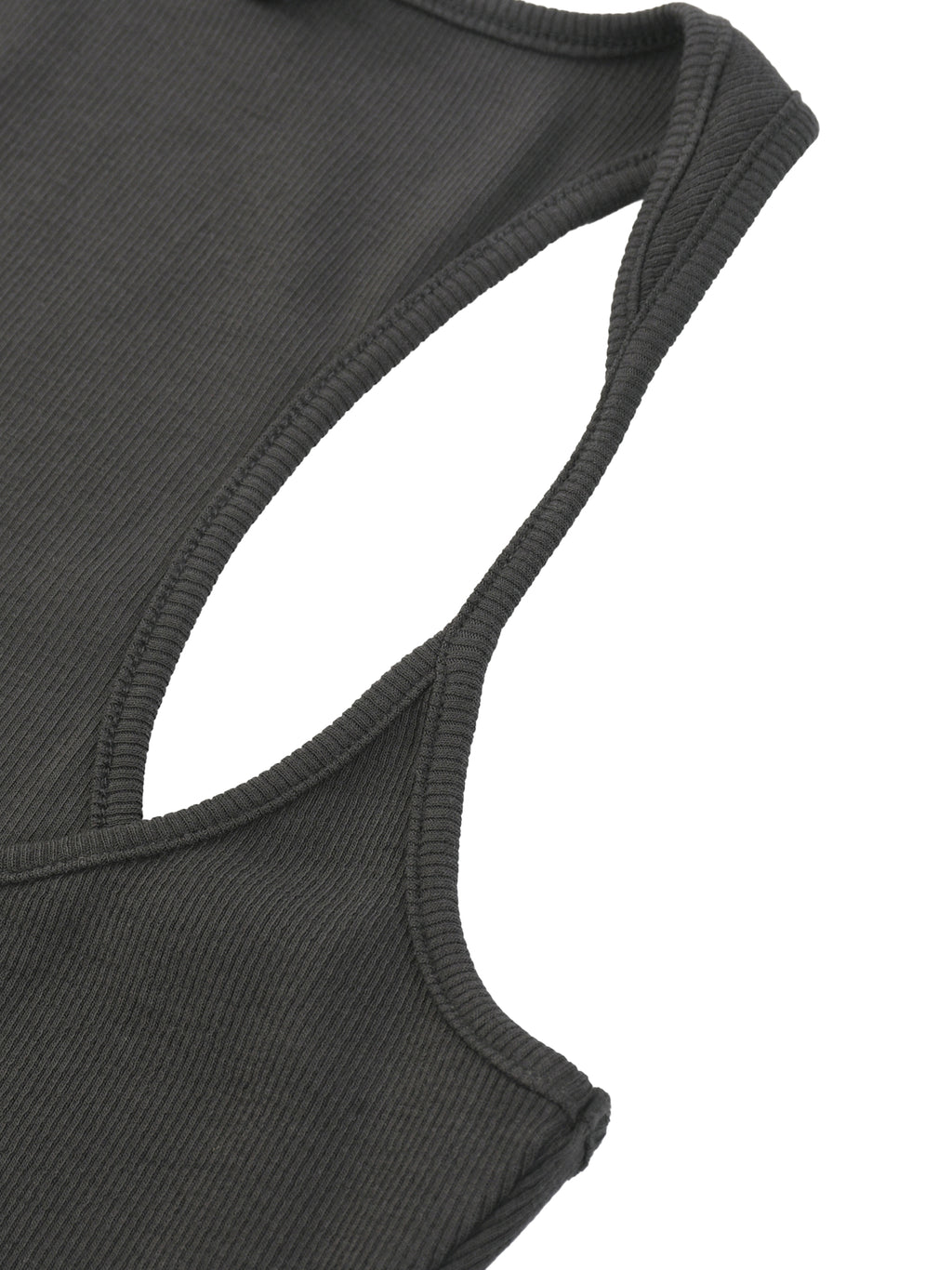 Ribbed racer back 