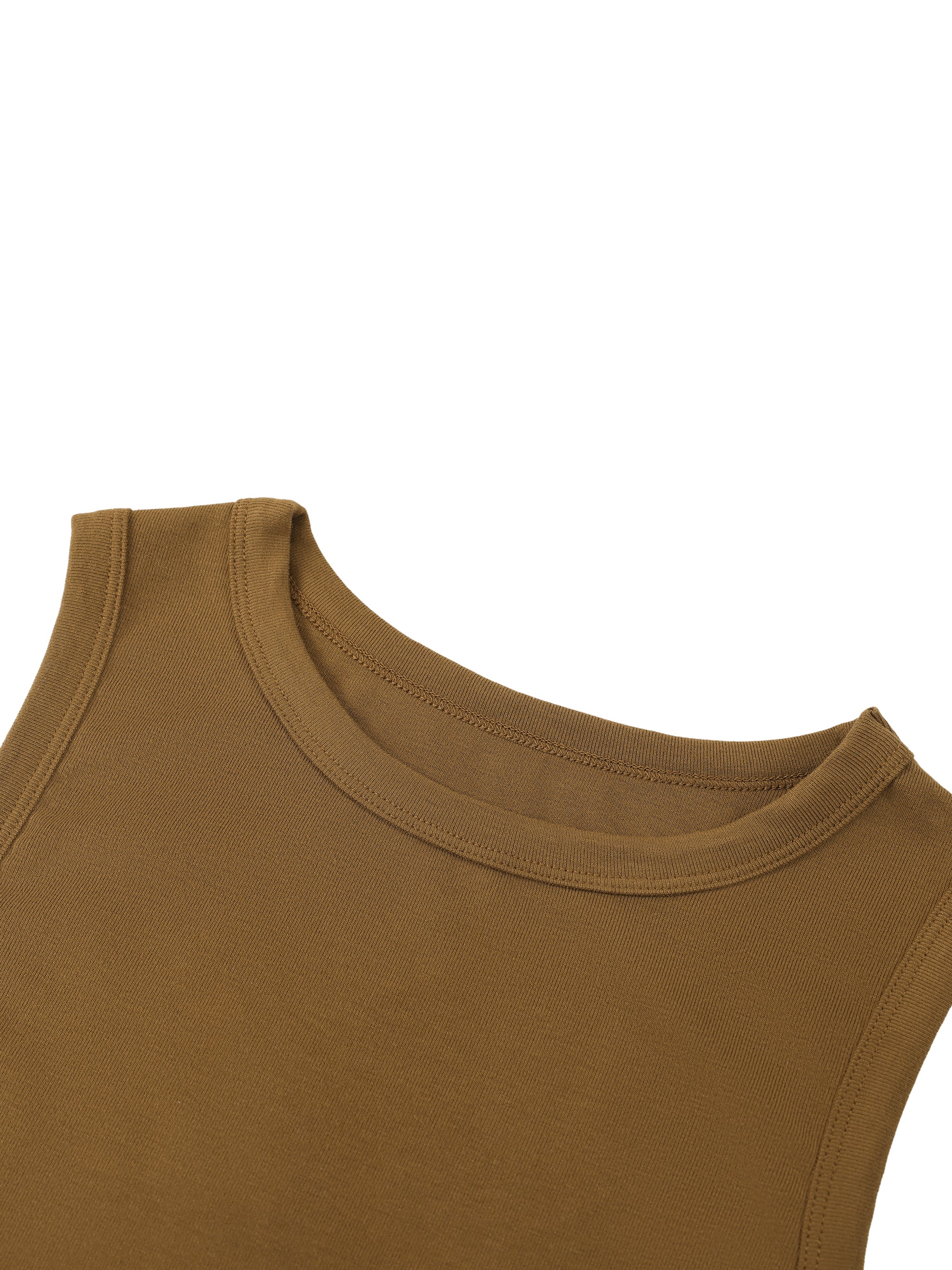 Crew neck tight cropped top