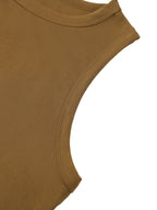 Crew neck tight cropped top