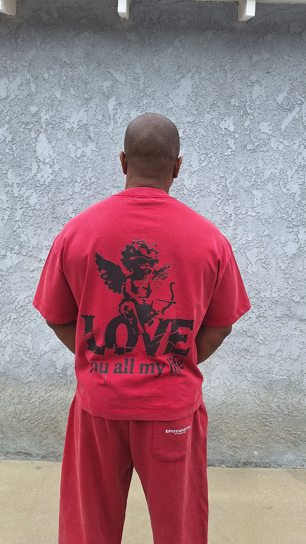 Love you all my life - Unisex Vintage Wash Boxy T-Shirt