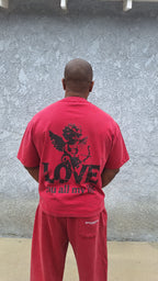 Love you all my life - Unisex Vintage Wash Boxy T-Shirt