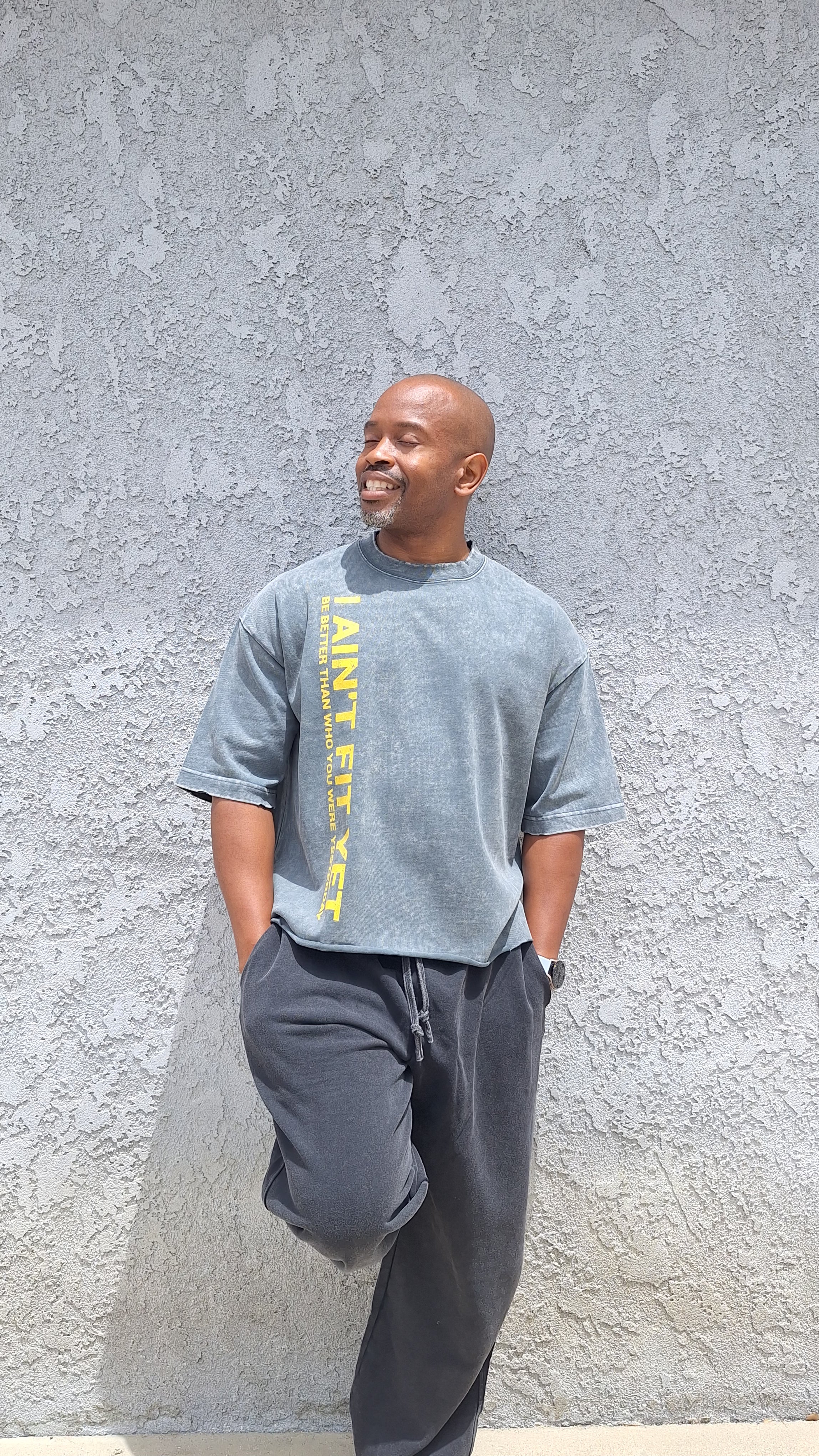 Snow Wash Raw-Hem Boxy T-shirt