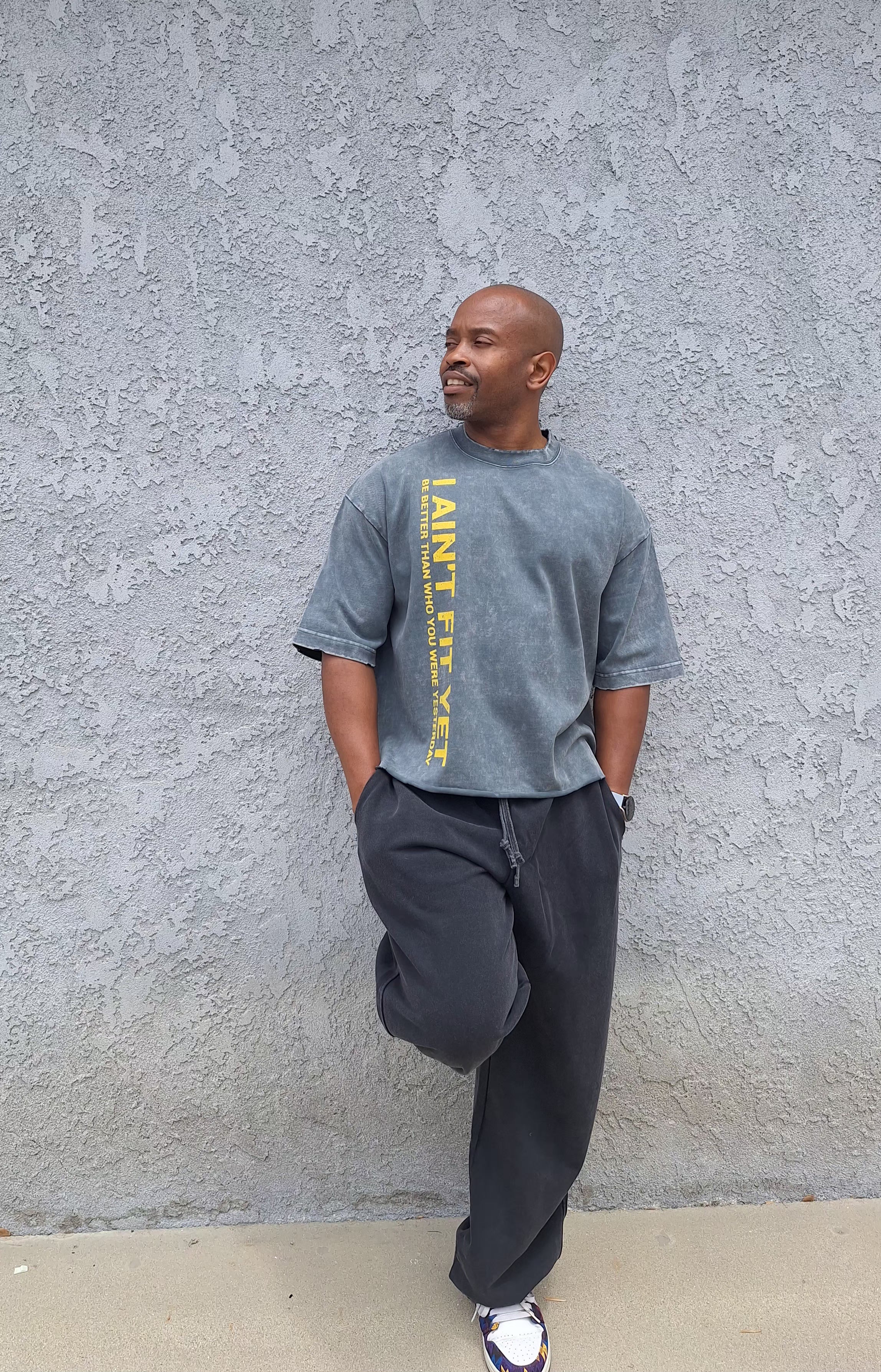 Snow Wash Raw-Hem Boxy T-shirt