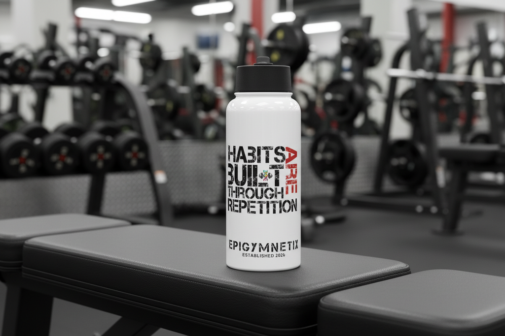 Stainless steel water bottle with a straw lid